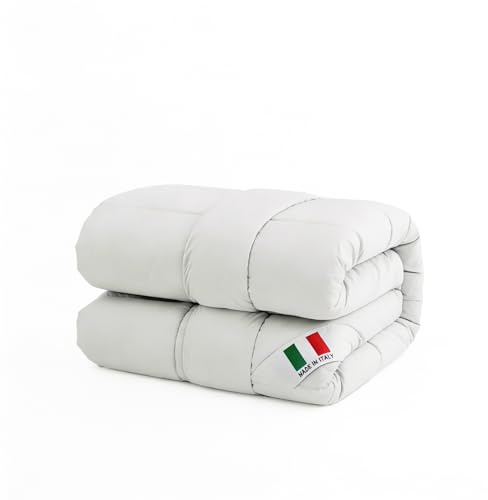 Piumino Estivo Prestige, Made in Italy, Trapuntino Leggero Traspirante, - Trapunta Microfibra Mano Pesca Imbottita - 1 Piazza e Mezza Primaverile, Lavabile Lavatrice (Piazza e Mezza, 200x200cm)