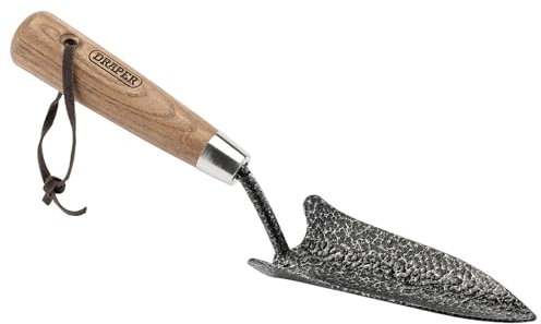 Draper Heavy-Duty Garden Trowel | Transplanting Hand Tool | Gardeening Tools | Ash Handle | Carbon Still Blade | 14312