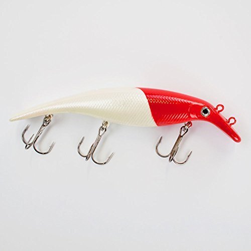 Roy Fishers Beasty Pike Wobbler, 14,0cm, 28,0g, Red Head, schwimmend