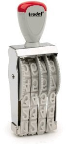 Wedo - Timbro numerico a 4 cifre, 7 mm
