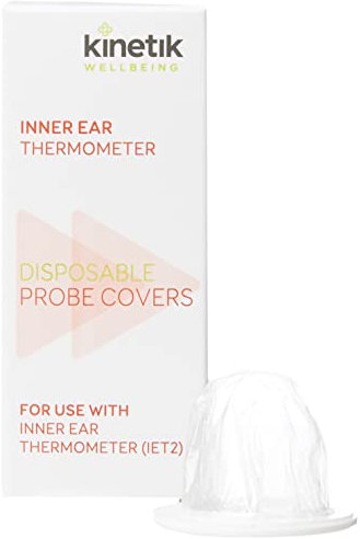 Kinetik Wellbeing Disposable Inner Ear Thermometer Probe Covers - Pack of 20 Caps – Disposable Ear Thermometer Covers - Developed in Association with St John Ambulance