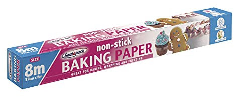 Sealapack Ready to USE Baking Paper, 37cm x 8 METRE ROLL, Brown, SAP015