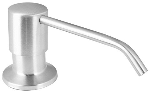 PaulGurkes Einbau Seifenspender Edelstahl von oben befüllbar Spülmittelspender Badezimmer Flüssigseifen Lotionspender Flüssigseifenspender für die Küchenspüle