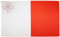 AZ FLAG - Drapeau Malte - 90x60 cm - Drapeau Maltais 100% Polyester Avec Oeillets Métalliques Intégrés - Pavillon 50 g