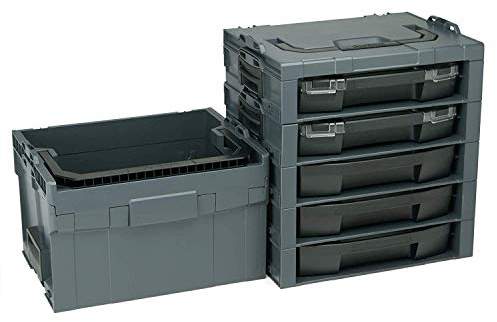 L-BOXX Sortimo i-Rack 5 fach bestückt + LT-Boxx 272 anthrazit