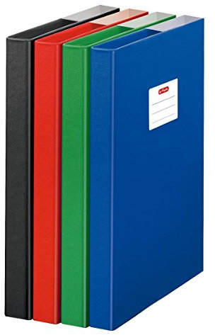 Herlitz Heftbox/DIN A4 / aus Pappe/Farbe: rot