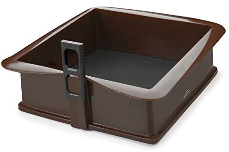 LACOR 66777 Moule carrée Silicone Marron 25 cm