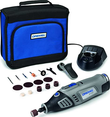 Dremel - Sistema Multiherramienta Inalámbrica con Batería de Litio 10.8V, 60 Accesorios, Azul, Estilo Lápiz, 1 Unid.