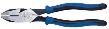 Sidoskärare Linemans tång, hög hävstångseffekt 23 cm tång skär ACSR, skruvar, spikar, tråd Klein-verktyg J2000-9NE, svart
