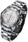 FIREFOX Destroyer FFS01-104 Silber Chronograph massiv Edelstahl Sicherheitsschließe Herrenuhr Armbanduhr 10 ATM Water Resistant