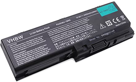 vhbw Akku kompatibel mit Toshiba Satellite P305, X200, P305D, X205, P300D, P300, P205D Notebook (4400 mAh, 11,1 V, Li-Ion)