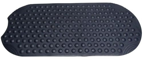 batex Wanneneinlage blau oval 38x89 cm Antirutschmatte Sicherheitseinlage Wanneneinlage Duschwanneneinlage Badewanne Zubehör Sicherheitsmatte