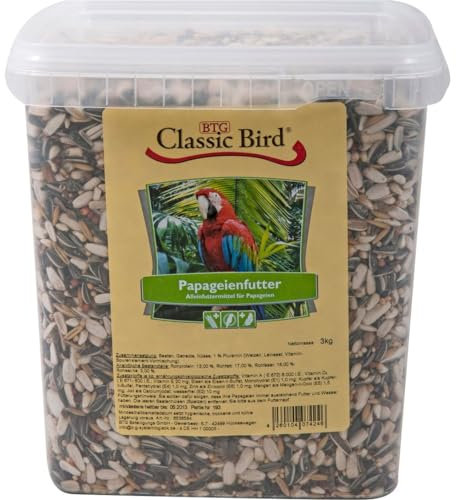 Classic Bird Papageienfutter Eimer, 1er Pack (1 x 3 kg)