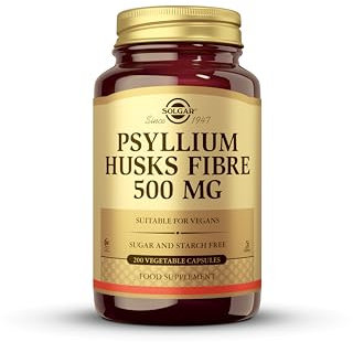 Solgar | Fibra de cáscaras de Psyllium 500 mg | Ayuda a la Digestión | 200 Cápsulas Vegetales