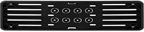 Lampa 19921 Portatarga Anteriore in Polipropilene, Nero, Dimensioni: 375 x 125 mm