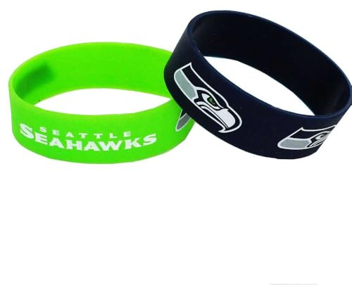 aminco Seattle Seahawks Bracelets 2 Pack Wide