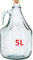 GLASBALLON GÄRBALLON FLASCHE GLASFLASCHE WEINBALLON 5 LITER GLAS BALLON 5L NEU BDG5Z