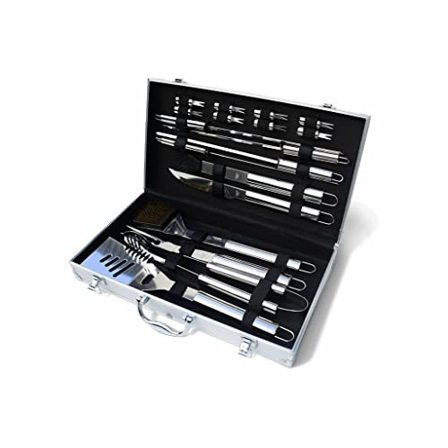Alice's Garden - Mallette d'ustensiles pour Barbecue et plancha -18 pièces