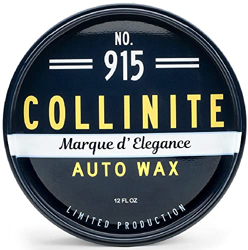 Collinite 915 Marque D Elegance Wax-Premium Carnauba+Polymer Concours Sealant. Show Car-Deep Shine & High Gloss + Durable, Long-Lasting Paint Protection for Cars, Trucks, & Motorcycles (12 fl oz)