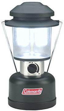 Coleman 390 Lumens Twin LED Lantern, 4 Lifetime LED Bulbs Provide Efficient & Energy-Saving Light, Customizable Brightness Settings & Water-Resistant Design
