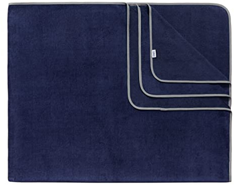 Sowel® Extra stor strandhandduk, 100 % ekologisk bomull, badlakan för två, frottétrasa, 200 x 160 cm