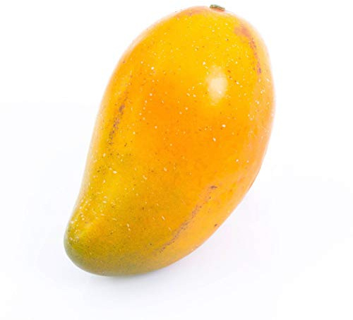 artplants.de Künstliche Mango FLORISA, orange-gelb, 13cm, Ø8cm - Künstliche Früchte