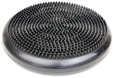 Cando-30-1870 CanDo Inflatable Balance Disc for Balance Training, Proprioception, Strengthening Lower Extremities, Posture, Back Pain, Stress Relief, Restlessness and Anxiety. Black, 14” Diameter