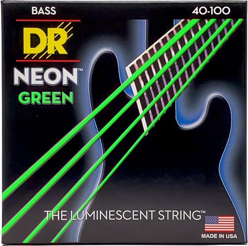 Rrd String NGB-40 Neon Green Set di corde per basso
