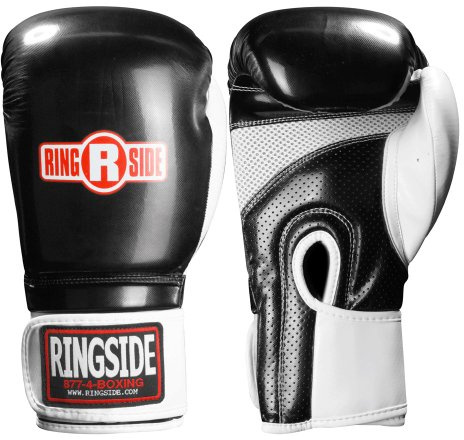 Ringside Arrow Boxing Training Sparring Gloves, Black, 16-Ounce