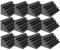 Arrowzoom 12 Bass Trap Piastrelle in Schiuma Acustica 12x12x24cm Isolante Murale Schiuma Contorta Assorbitore Banda Larga di Registrazione Nero 1133