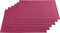 REDBEST Tischset, Platzset, Untersetzer Uni 6er-Pack Seattle, 100% Baumwolle Beere Größe 30x45 cm - Robustes, glattes Gewebe, mit hochwertigem Kuvertsaum
