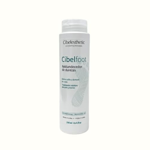 Cibelesthetic Cibelfoot Reblandecedor de Durezas y Callos | 250ml | Fórmula Profesional para Pedicura y Manicura | Elimina Piel Muerta Rápido y sin Limar | Acción Quita-Callos