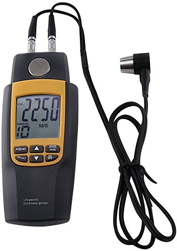 GAIN EXPRESS Medidor De Espesor Ultrasónico Medidor Probador 1.2~220 Mm Velocity LCD Digital para Metal Acero Aluminio Cobre Vidrio Plástico Plásticos Azulejo Latón Oro Plata Zinc