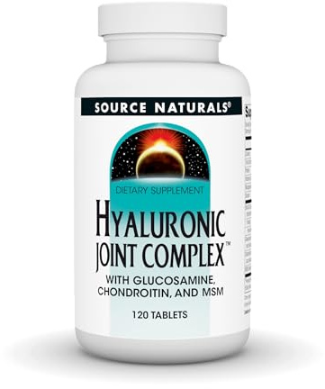Source Naturals Hyaluronic Joint Complex with Glucosamine, Chondroitin & MSM Extra Strength - 120 Tablets