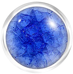 ANDANTE Keramik Chunk Click-Button Druckknopf (Himmelblau) für Chunk-Armbänder, Chunk-Ringe und andere Chunk-Accessoires