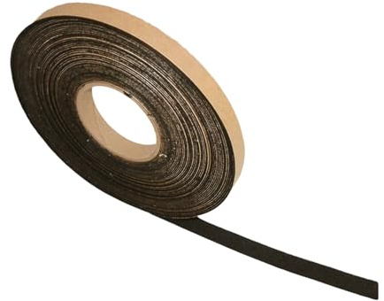 FindTape Polyester 1mm Felt Tape – 3/4 in. x 75 ft. Felt Strips with Adhesive Backing and Furniture Strips, Great for Arts and Crafts, Classrooms, and Protecting Furniture (Black)