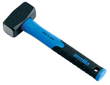 AUSONIA - 45190 Martillo de albañil martillo de albañil 800 gramos mango de fibra antisfilamento