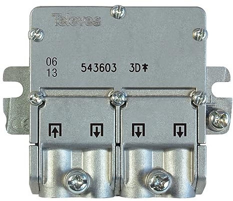 Televes 543603 - Mini Splitter 5 2400mhz easyf 3d 8,5/7,5db