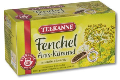 Teekanne Fenchel-Anis-Kümmel, 20 Beutel