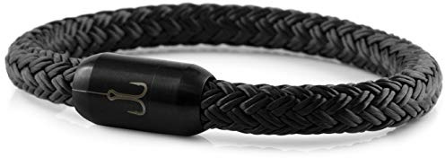 Fischers Fritze Armband Segeltau Torpedomakrele schwarz - Handgemacht im Geschenkkarton I Maritim & Wasserfest (24)