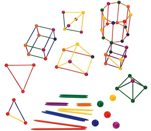 Betzold - Geometrie Steckbaukasten 330 Bauteile - Mathematik-Lehrmittel Grundschule