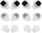 Okuli Set of 12 Silicone EarBuds Ear Tips InEar For BOSE IE IE2 Earphones