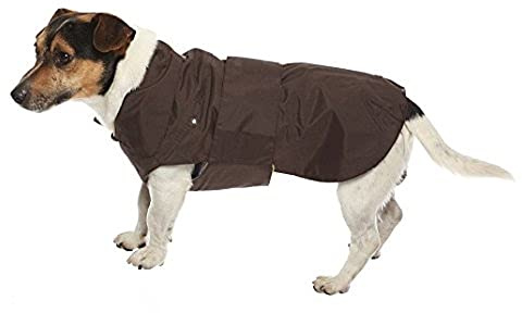 Croci Montreal - Hundemantel, Wintermantel, wasserdichte Jacke, Größe 40 cm, braun