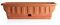Bama 30200 Scatola da Balcone con Piattino Autoirrigante, Terracotta, 30 Cm