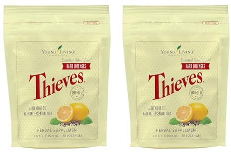 Thieves Hard Lozenges 30 ct (2 Packages) by Young Living Essential Oils