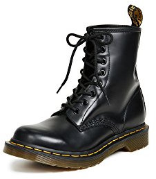 Dr. Martens 1460 8-Eye Leather Boot, Schwarzes Glattleder, 43