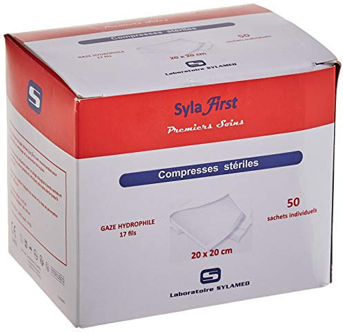 Sylamed Boite de 50 Compresses Stériles 5 x 5 cm