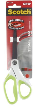 Scotch Titaniumschere, Grün, 1 pro Packung, Länge: 20 cm - für den täglichen Gebrauch