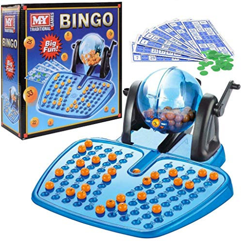 MEIN Traditional Game - Familien Bingo-Spiel - Kugelspender - Bingo-Kugeln - Karten