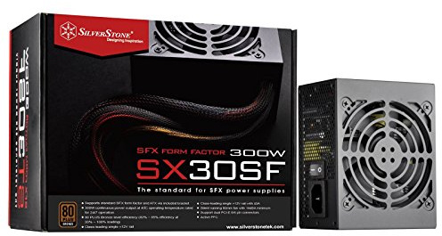 SilverStone SST-ST30SF v 2.0 - SFX Serie, 300W 80 Plus Bronze flüsterleises PC-Netzteil mit 92 mm-Lüfter